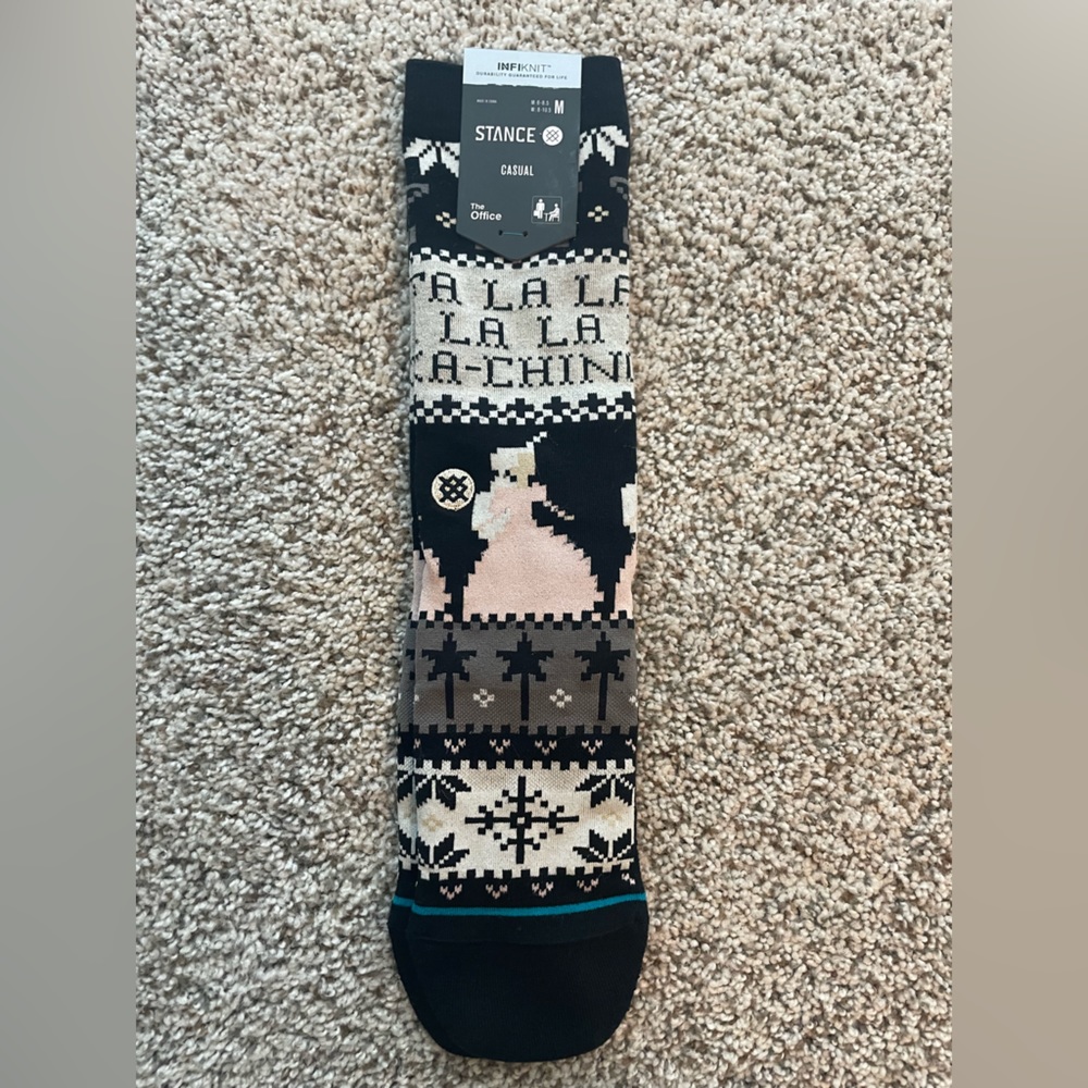 NWT STANCE socks, The Office Christmas theme.